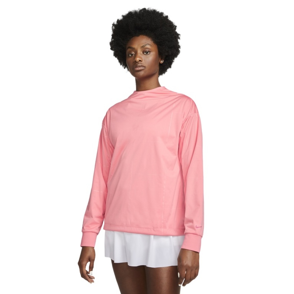 NIKE STORM-FIT WOMEN'S LONG SLEEVE GRID PULL OVER TOP cardigan